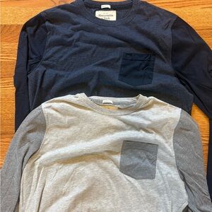 Abercrombie & Fitch Gray Muscle Long Sleeve Tee XL